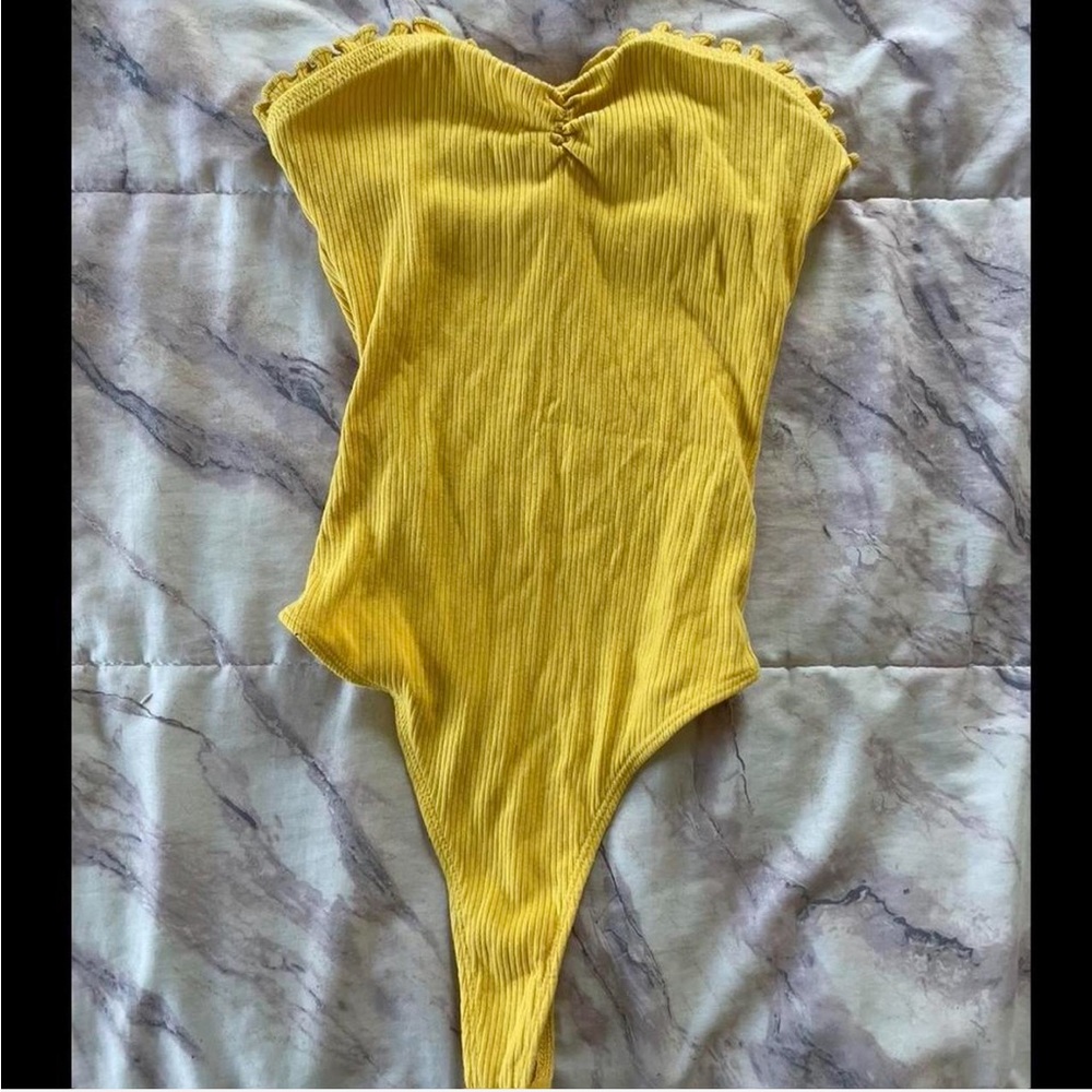 Yellow Out from Under Bodysuit